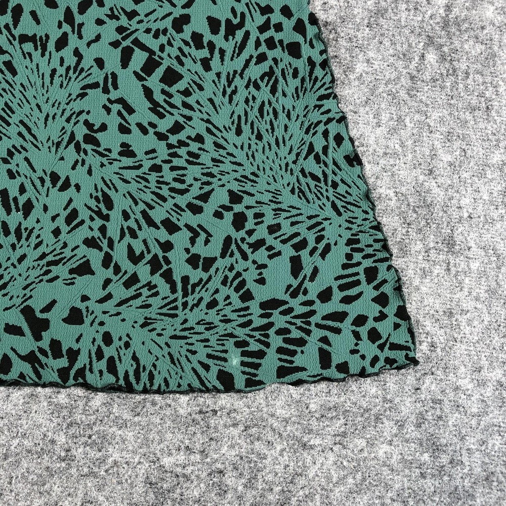 Haystacks Women's Skirt Size XS Green Black Abstract A-Line Pull-On - Picture 9 of 16